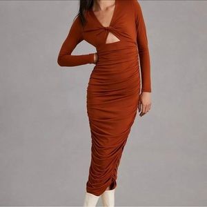 Anthropologie Dolan XS ruched dress